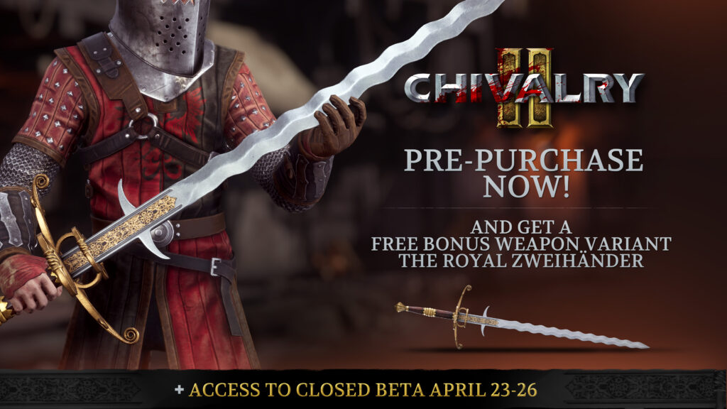 Chivalry 2 Cross Play Closed Beta Moved To April 23 26 Chivalry 2