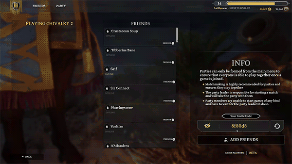 Intro to Upcoming Chivalry 2 Crossplay Parties (Beta Feature) - Chivalry 2